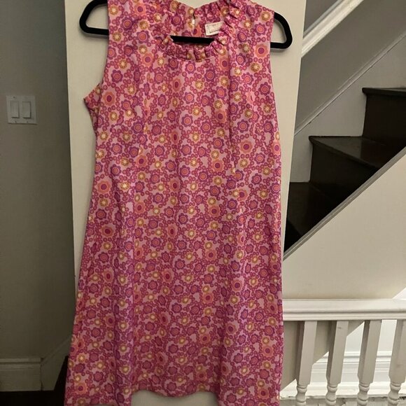Vintage MOD Pink Floral Dress - Picture 4 of 11